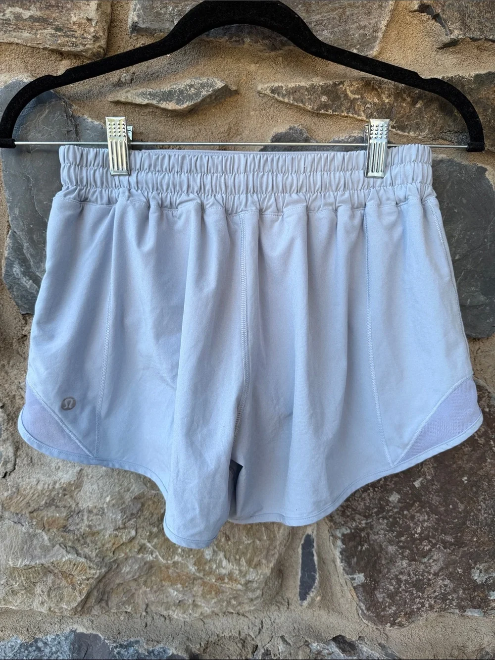 Lululemon Speed Up Short Size 6 Light Blue Mesh Trim Running Athletic Shorts